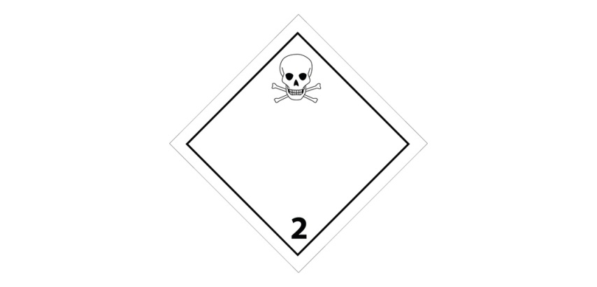 Panneau de signalisation ADR – Gaz toxiques – Classe ADR 2