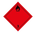 Plaque ADR 3 – Liquides inflammables – Signalétique transport