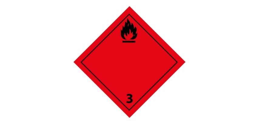 Plaque ADR 3 – Liquides inflammables – Signalétique transport