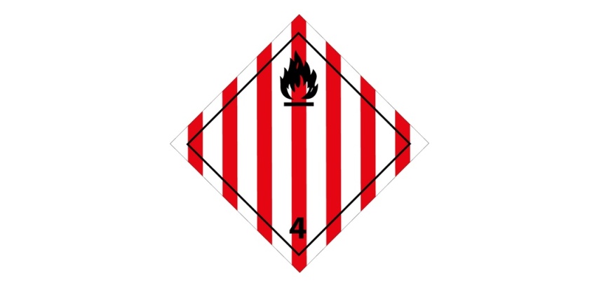 Panneau ADR Classe 4.1 – Solides Inflammables