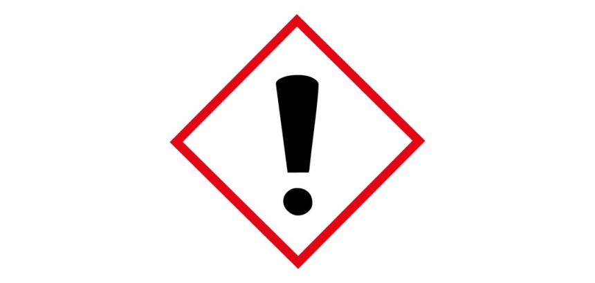 Lot d'étiquettes GHS07 - Danger - Vinyle adhésif 40 x 40 mm