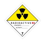Panneau de transport - Matières radioactives catégorie II