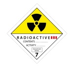 Panneau dangereux - Matières radioactives catégorie III ADR 7