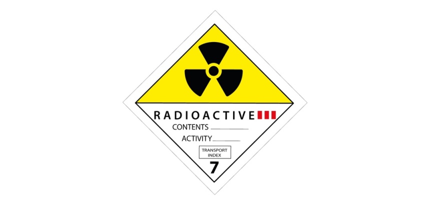 Panneau dangereux - Matières radioactives catégorie III ADR 7
