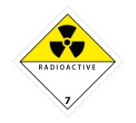 Plaque ADR - Transport Matières radioactives - Danger classe 7