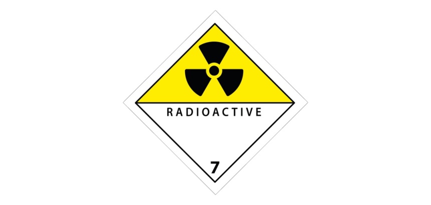 Plaque ADR - Transport Matières radioactives - Danger classe 7