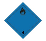 Panneau de transport - Gaz inflammable au contact de l'eau