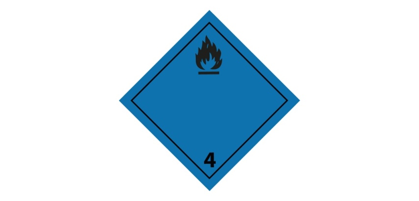 Panneau de transport - Gaz inflammable au contact de l'eau