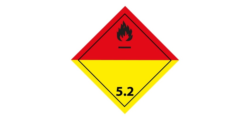 Plaque de Transport ADR 5.2 - Peroxydes organiques - Norme ADR
