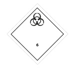 Panneau de transport adr 6 - Matières infectieuses - Norme ADR