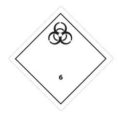 Panneau de transport adr 6 - Matières infectieuses - Norme ADR