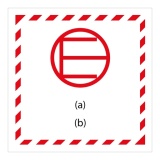 Signalisation de transport normalisée - Quantité exceptée 250 x 250 mm Plaque magnétique