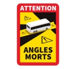 Autocollants poids lourds - Danger Angles Morts - Lot de 3 ex