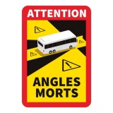 Autocollants poids lourds - Danger Angles Morts - Lot de 3 ex