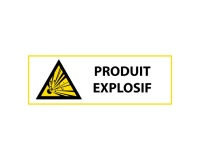 Panneau de danger - Produit explosif - W002