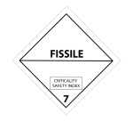 Signalisation de transport normalisée ADR - Danger classe 7-E