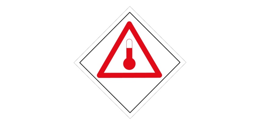 Panneau de signalisation - Transport matières chaudes ADR