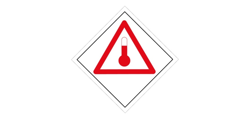 Panneau de signalisation - Transport matières chaudes ADR