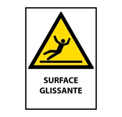 Signalétique de danger - Surface glissante - W011 - ISO 7010