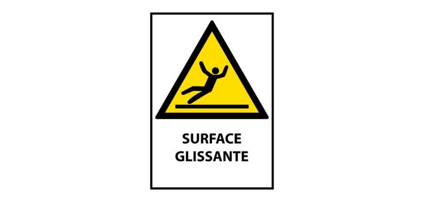 Signalétique de danger - Surface glissante - W011 - ISO 7010