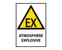 Panneau de danger - Atmosphère explosive - W021 - ISO 7010 PVC à visser A3