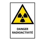 Panneau danger - Danger Radioactivité - W003 - ISO EN 7010 Vinyle Souple Autocollant A5