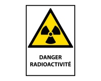 Panneau danger - Danger Radioactivité - W003 - ISO EN 7010