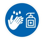 Panneau - Gel hydroalcoolique servez-vous