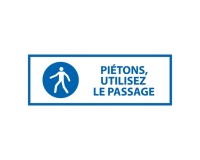 Panneau obligation - Piétons, utilisez le passage - M024