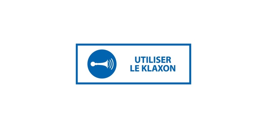 Panneau de signalétique - Utiliser le klaxon - M029 - ISO 7010