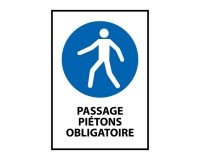 Signalétique - Passage piétons obligatoire - M024 - ISO 7010