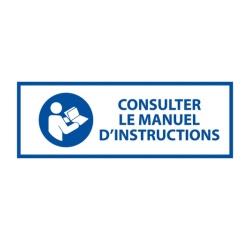Panneau - Consulter le manuel d'instructions - M002 - ISO 7010