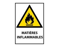 Panneau - Matières inflammables - W021