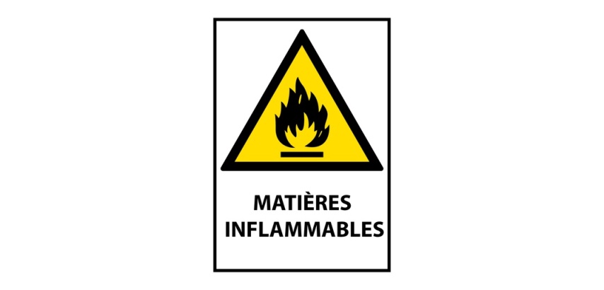 Panneau - Matières inflammables - W021