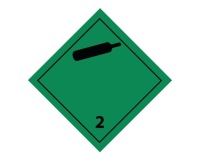 Plaque de Transport ADR 2 - Gaz inflammables non-toxiques 250 x 250 mm Plaque magnétique