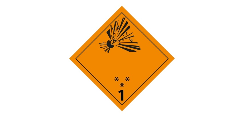 Plaque de Transport ADR - Matières et objets explosifs