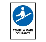 Panneau EPI - Obligation de tenir la main courante - M029 Vinyle Souple Autocollant A5