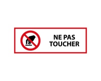 Panneau d'interdiction - Interdiction de toucher - P010 450 x 150 mm PVC 2 mm