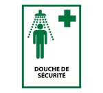 Panneau premiers secours - Douche de sécurité - E012 - ISO 7010 Vinyle Souple Autocollant A5