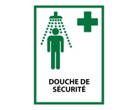 Panneau premiers secours - Douche de sécurité - E012 - ISO 7010
