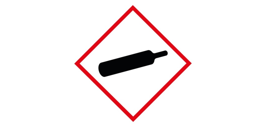 Étiquettes adhésives CLP SGH04 Gaz sous pression - 40 x 40 mm