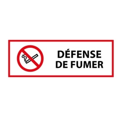 Panneau d'interdiction - Défense de fumer - P002 - ISO 7010