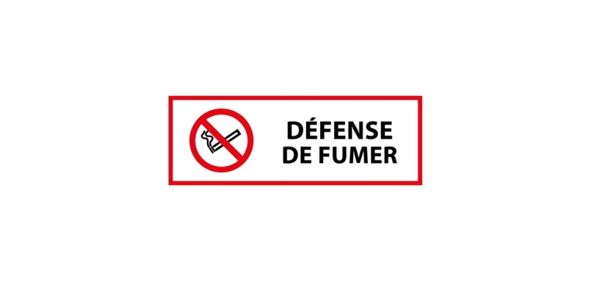 Panneau d'interdiction - Défense de fumer - P002 - ISO 7010