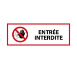 Panneau - Accès interdit aux personnes - P001 - ISO 7010
