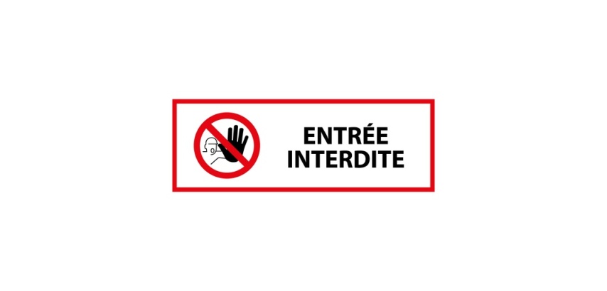 Panneau - Accès interdit aux personnes - P080 - ISO 7010