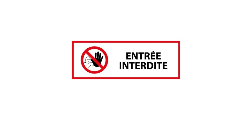Panneau - Accès interdit aux personnes - P001 - ISO 7010