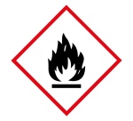 Lot d'étiquettes GHS02 - Matières Inflammables - Vinyle - ISO 7010