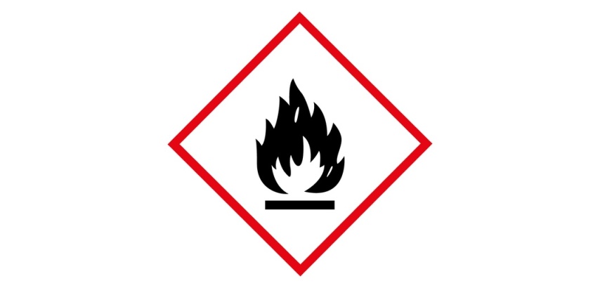 Pictogrammes CLP SGH02 Matières inflammables – Lot adhésif