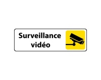 Panneau Surveillance vidéo - Signalétique de sécurité picto caméra