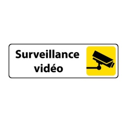 Panneau Surveillance vidéo - Signalétique de sécurité picto caméra
